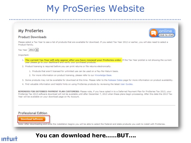 My Proseries Product Download